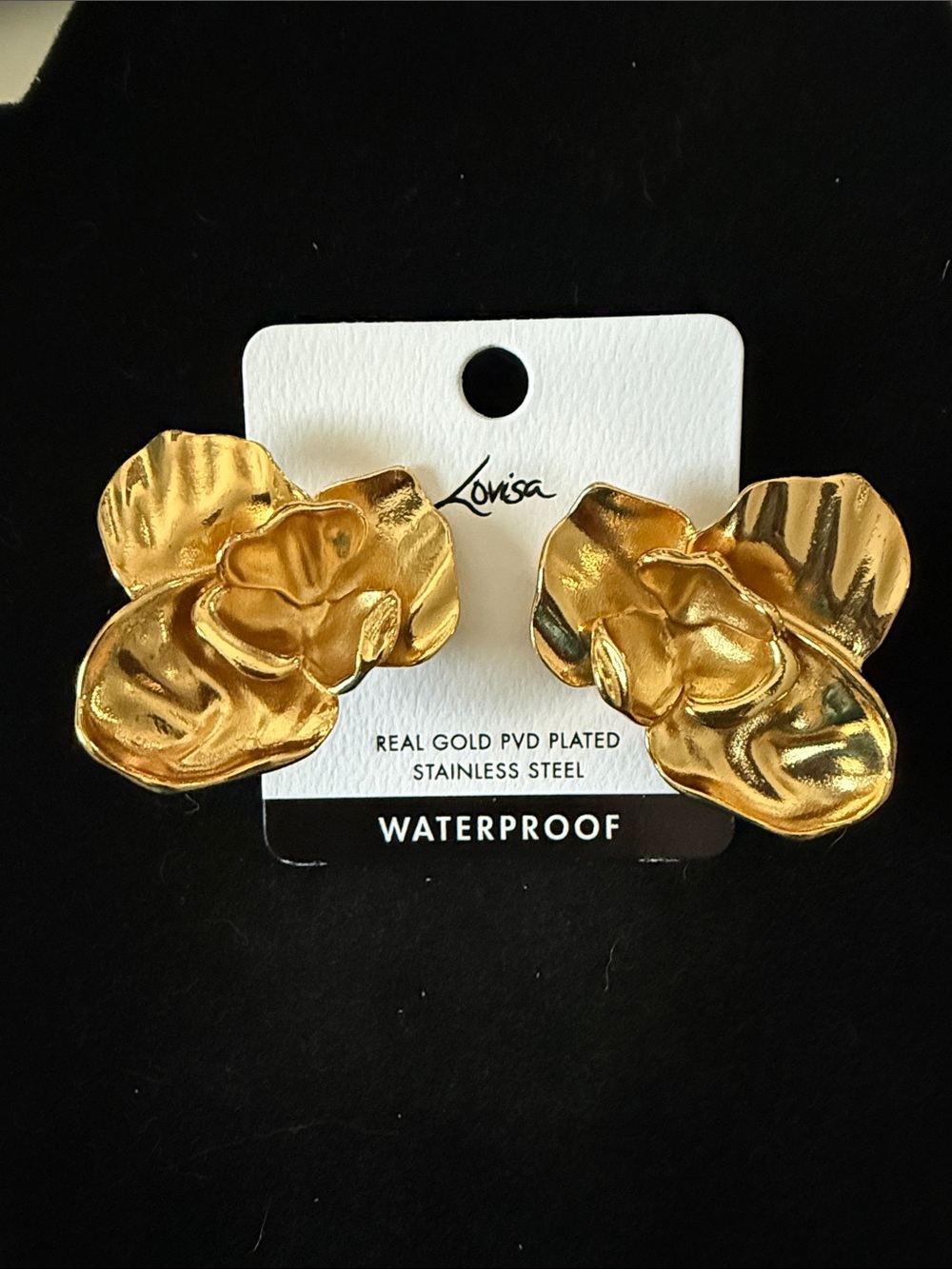 Lovisa Gold Floral Petal Earrings